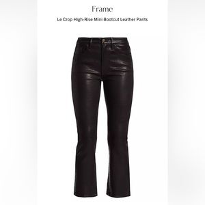 Frame le crop mini boot leather